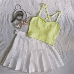 American apparel neon knit bralette crop top ⚡️